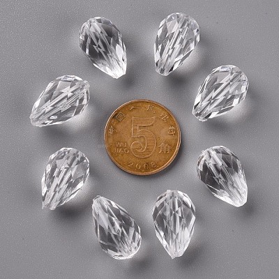Transparent Acrylic Beads TACR-S128-01-1