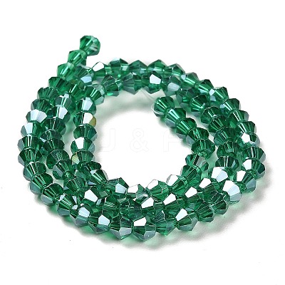 Transparent Electroplate Glass Beads Strands EGLA-A039-T3mm-B10-1