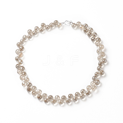 Transparent Glass Beads Strands GLAA-G096-01E-1
