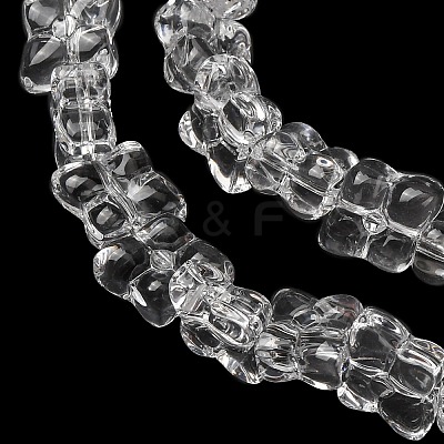 Transparent Glass Beads Strands GL-CBAAE04-01K-1