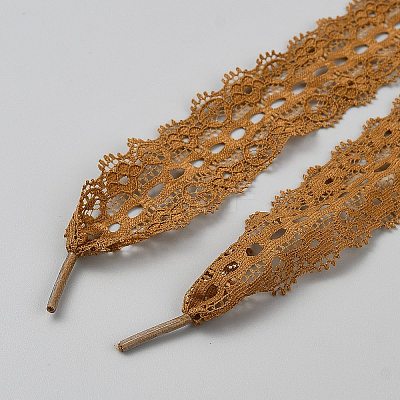 Polyester Lace Shoelaces FIND-WH0126-801F-1