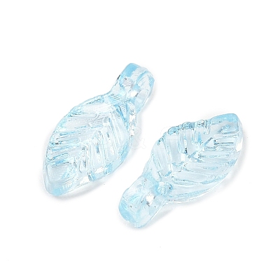 Transparent Acrylic Charms OACR-G054-02E-1