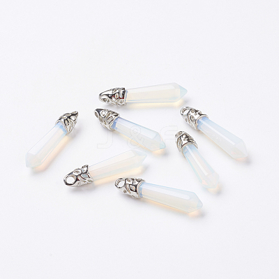 Opalite Pointed Pendants X-G-P309-07-1