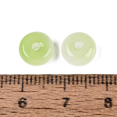 Baking Paint Imitation Jade Glass Beads GL-N006-01B-08-1
