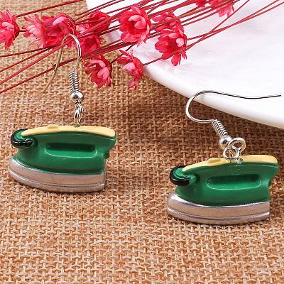 Alloy Enamel Dangle Earrings WG26F05-04-1
