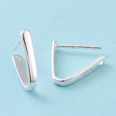 925 Sterling Silver Ice Pick Pinch Bails STER-D035-23S-01-1