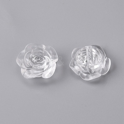 Transparent & Opaque Resin Beads RESI-WH0026-16B-1