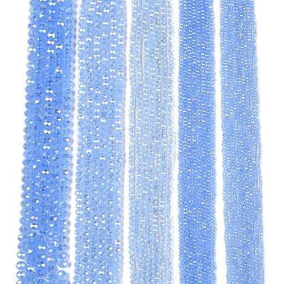 Electroplate Glass Beads Strands EGLA-A044-J8mm-B03-1
