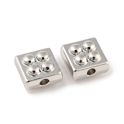 Rack Plating Alloy Beads PALLOY-D023-28P-1
