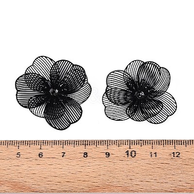 Spray Painted Iron Bead Caps IFIN-N013-05C-1