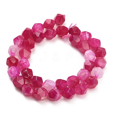 Natural Agate(Dyed & Heated) Beads Strands G-K425-B07-01-1