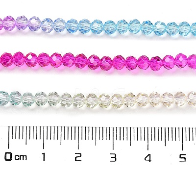 Transparent Painted Glass Beads Strands DGLA-A034-T3mm-A14-1