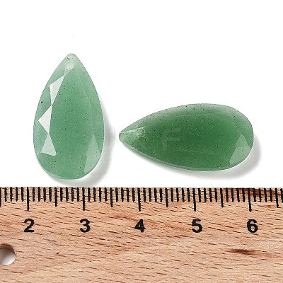 Natural Green Aventurine Faceted Pendants G-D082-01I-1