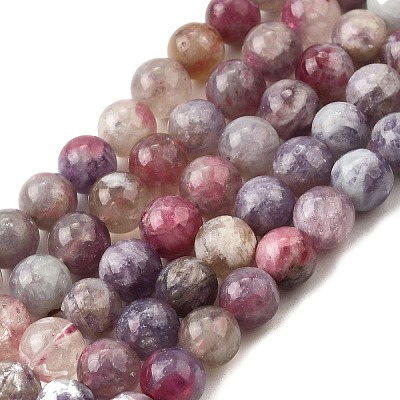 Natural Purple Red Tourmaline  Beads Strands G-N327-02A-01-1