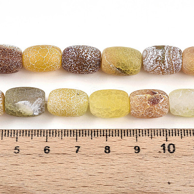 Natural Weathered Agate Beads Strands G-N344-42A-1