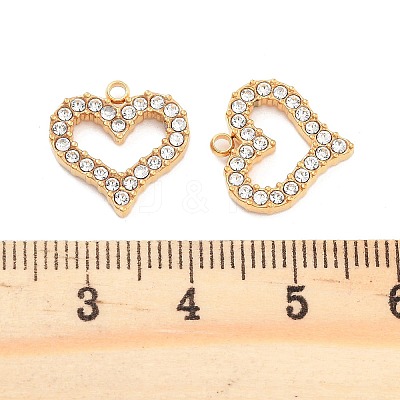304 Stainless Steel Rhinestone Pendants STAS-S131-03G-1