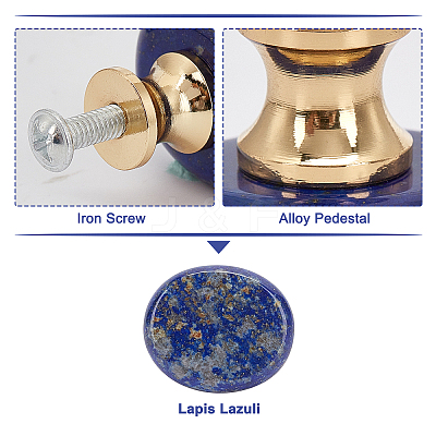 Natural Lapis Lazuli Drawer Knobs FIND-WH0056-40P-01-1