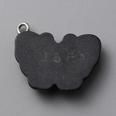 Opaque Resin Pendants RESI-CJC0011-28B-1