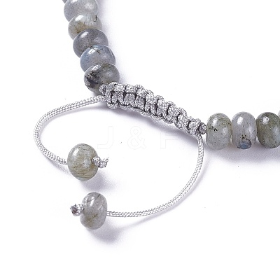 Adjustable Nylon Cord Braided Bead Bracelets BJEW-F369-B02-1