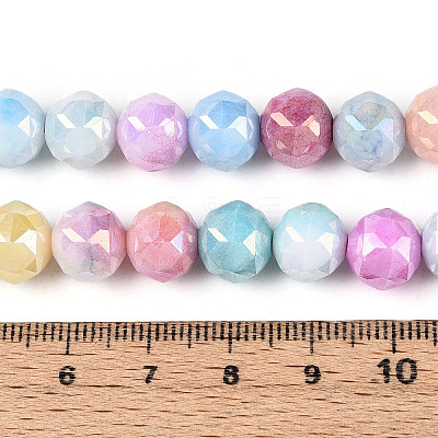 Anti-Tarnish Electroplate Glass Beads Strands GLAA-N010-10mm-02-1