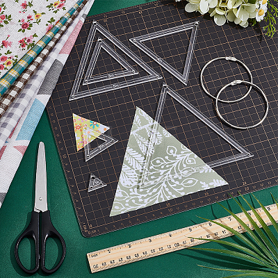 Transparent Acrylic Sewing Template AJEW-NB0007-10A-1