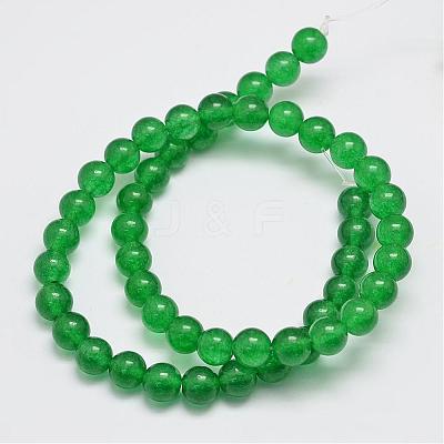 Natural & Dyed Malaysia Jade Bead Strands G-A146-6mm-A-1