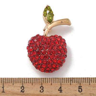 Apple Alloy Brooches JEWB-Q004-05KCG-1