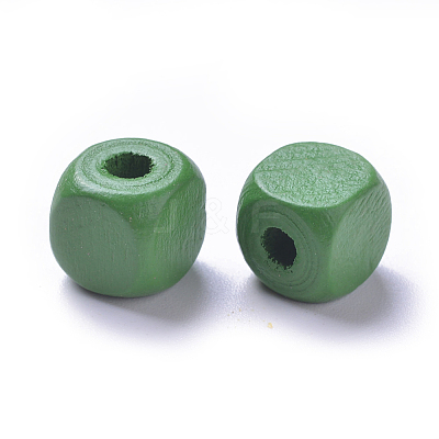 Dyed Natural Wood Beads WOOD-R249-063-1