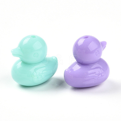 Opaque Acrylic Beads SACR-N018-14-1