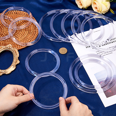 12Pcs 2 Styles  Plastic Bag Handles PURS-FH0001-11-1