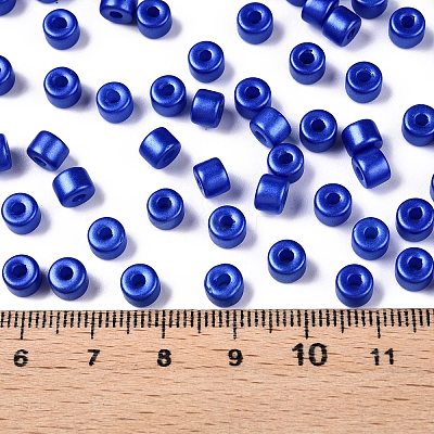 Baking Paint Pearlized Glass Seed Beads SEED-T008-03S-1