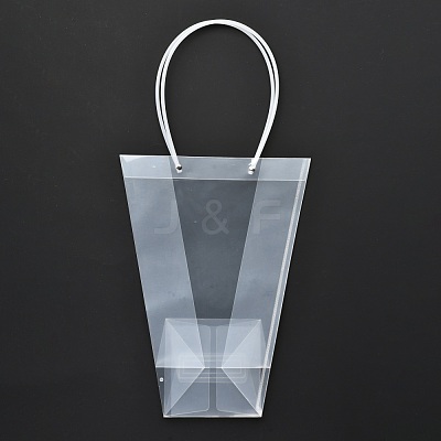 Valentine's Day Trapezoid PP Plastic Gift Bags ABAG-L015-01C-1