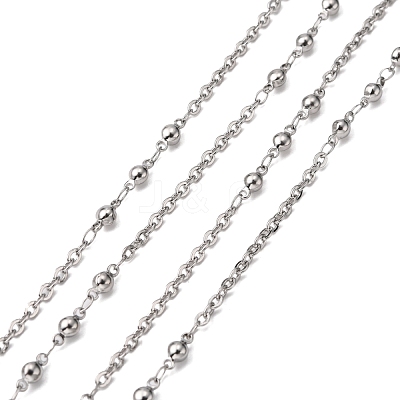 Tarnish Resistant 3.28 Feet 304 Stainless Steel Decorative Rolo Chains X-CHS-E001-03P-1