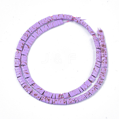 Spray Painted Non-magnetic Synthetic Hematite Beads G-T124-02H-1