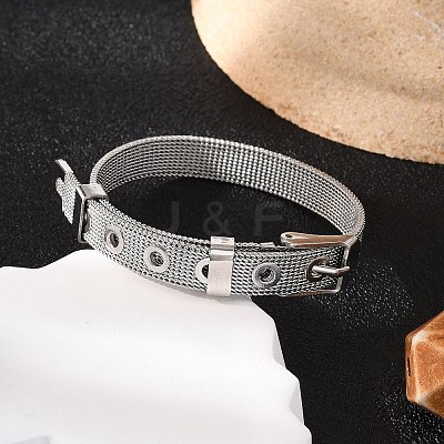 Tarnish Resistant Fashionable Unisex 304 Stainless Steel Watch Band Wristband Bracelets BJEW-F065B-01-1