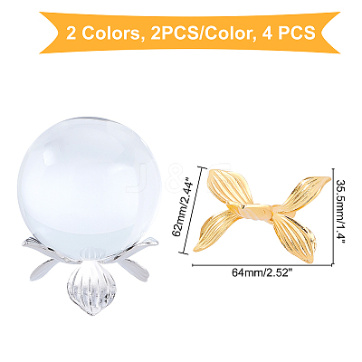 4Pcs 2 Colors Alloy Display Holder ODIS-GA0001-27-1
