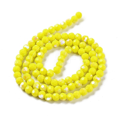 Opaque Glass Beads Strands EGLA-A035-P6mm-L04-1