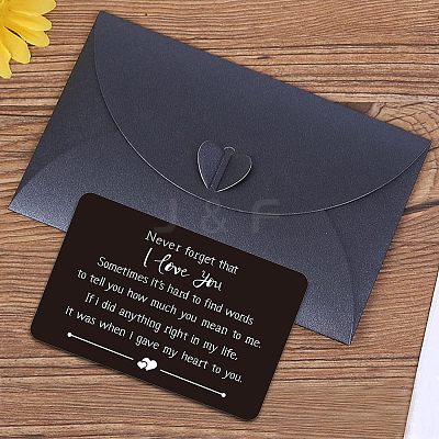 Stainless Steel Blank Thermal Transfer Cards and Paper Envelopes DIY-FG0001-74D-1