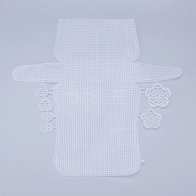 Plastic Mesh Canvas Sheets DIY-M007-04-1