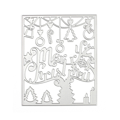 Christmas Carbon Steel Cutting Dies Stencils DIY-XCP0001-13-1