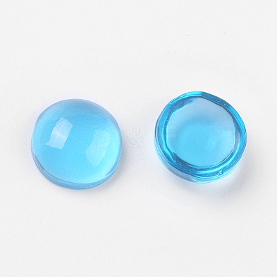 Transparent Resin Cabochons CRES-Q092-12mm-M-1