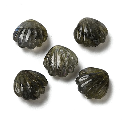 Natural Labradorite Carved Beads G-N343-02-1