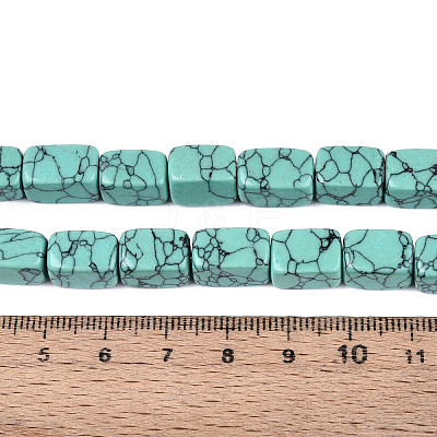 1 Strand Synthetic Turquoise Dyed Beads Strands G-FH0002-59A-1