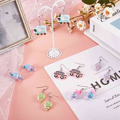 DIY Cartoon Earring Making Kit DIY-SZ0009-03-1