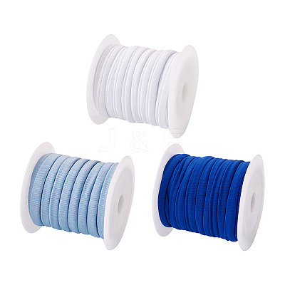3 Colors Flat Polyester Elastic Cord EC-TA0001-04-1