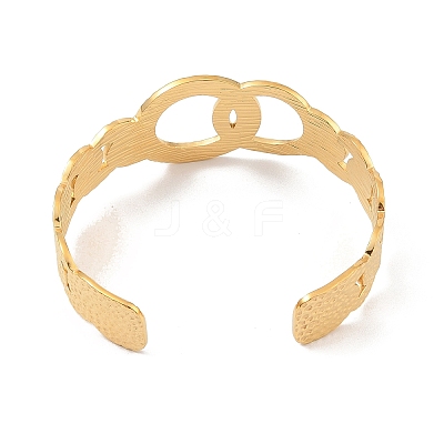 Hollow Wide Version Open Cuff Bangles BJEW-U006-03G-01-1