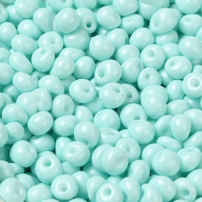 6/0 Opaque Baking Paint Glass Seed Beads SEED-M012-02A-04-1
