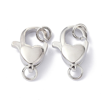 Eco-Friendly Brass Lobster Claw Clasps KK-C221-05P-1