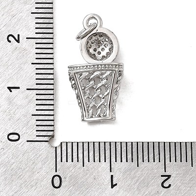 Brass Micro Pave Cubic Zirconia Pendants LS-KK-H092-09B-P-1