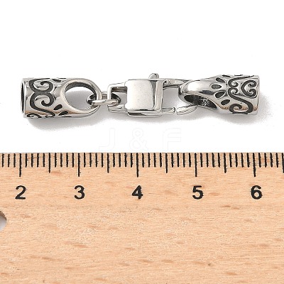316 Surgical Stainless Steel Square Lobster Claw Clasps STAS-L307-02ASP-03-1